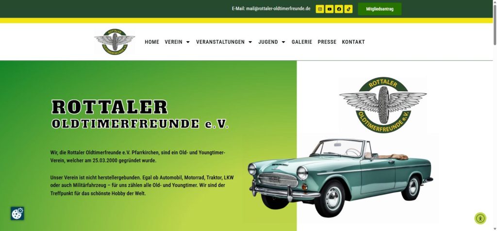 Website Rottaler Oldtimerfreunde e.V. - Startseite