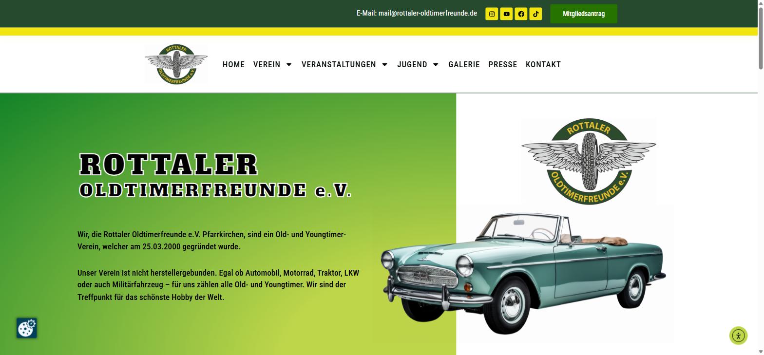 Website Rottaler Oldtimerfreunde e.V. - Startseite
